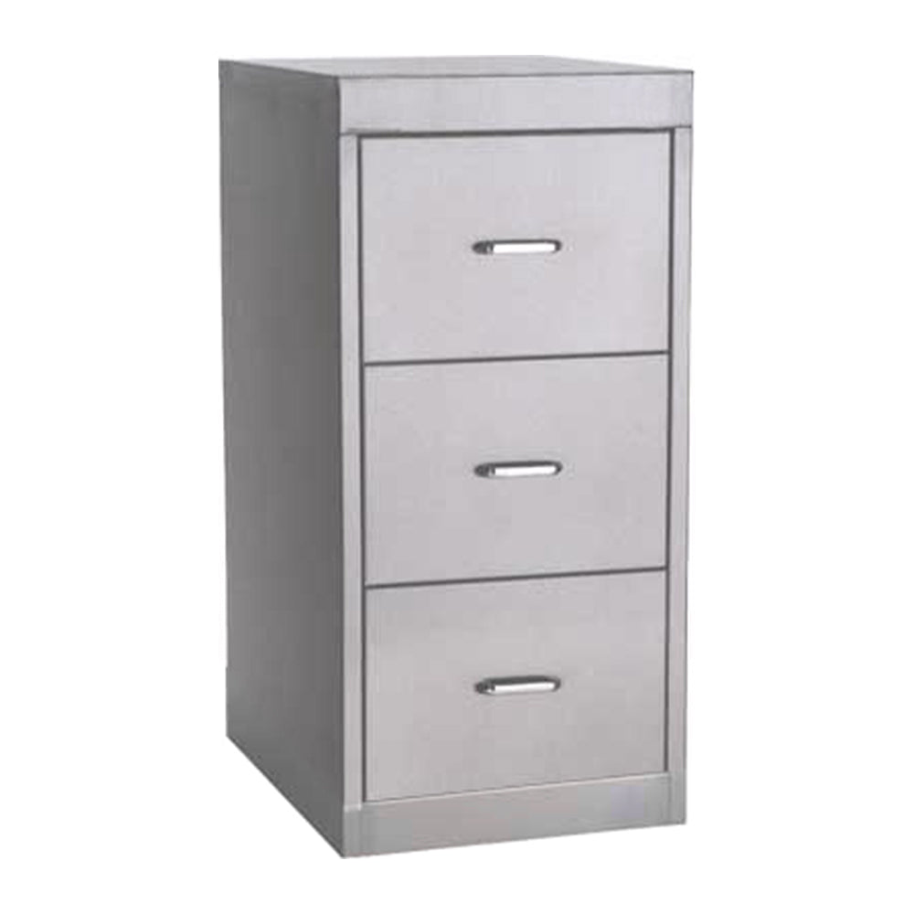 Stainless steel filing cabinet