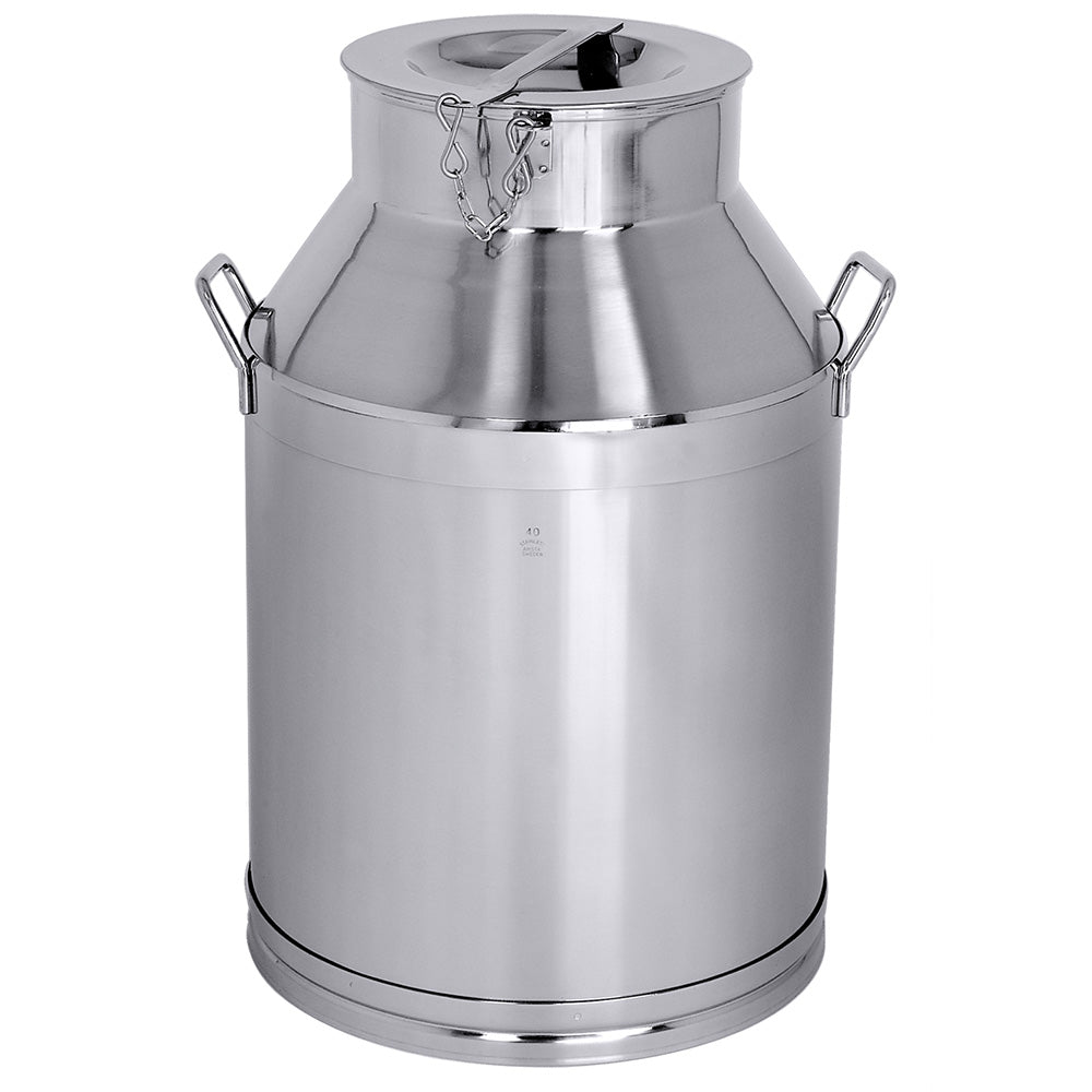 Stainless steel churns