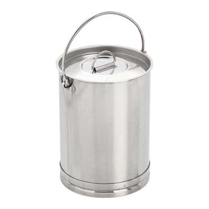 Stainless steel pails with lids