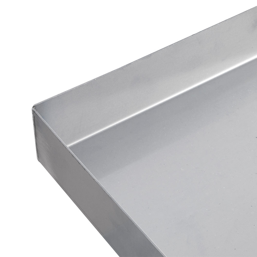 316-grade stainless steel trays 750mm x 500mm