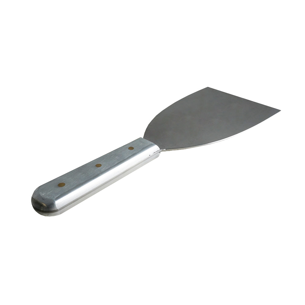 Stainless steel scraper with alloy handle