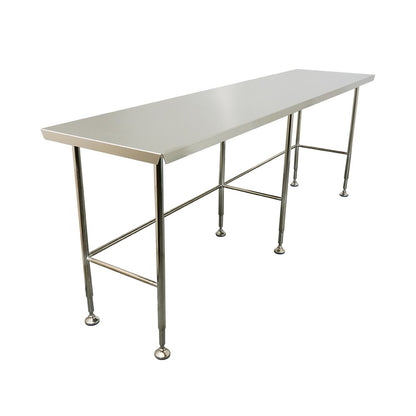 Bespoke Stainless steel Hygienox table with tubular rear tie bar
