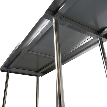 Bespoke Stainless steel Hygienox table with tubular rear tie bar