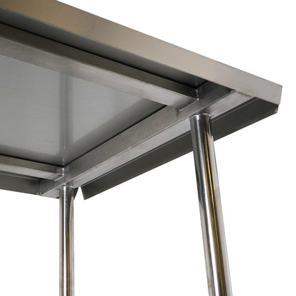 Bespoke Stainless steel Hygienox table with tubular rear tie bar