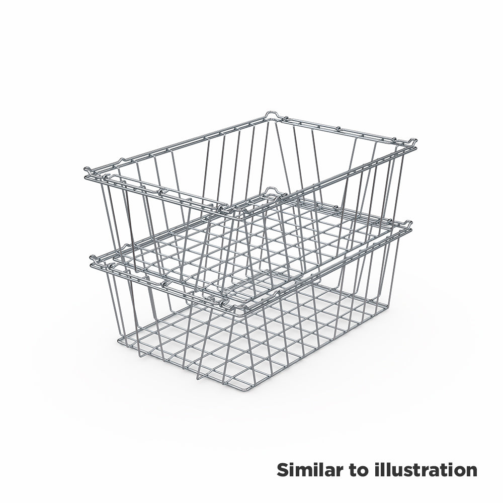 Hupfer sterile stainless steel nestable baskets
