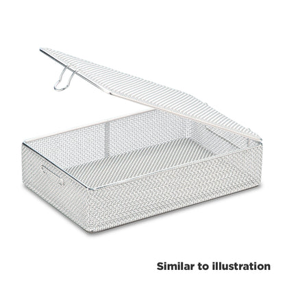 Hupfer fine mesh baskets with attached lid