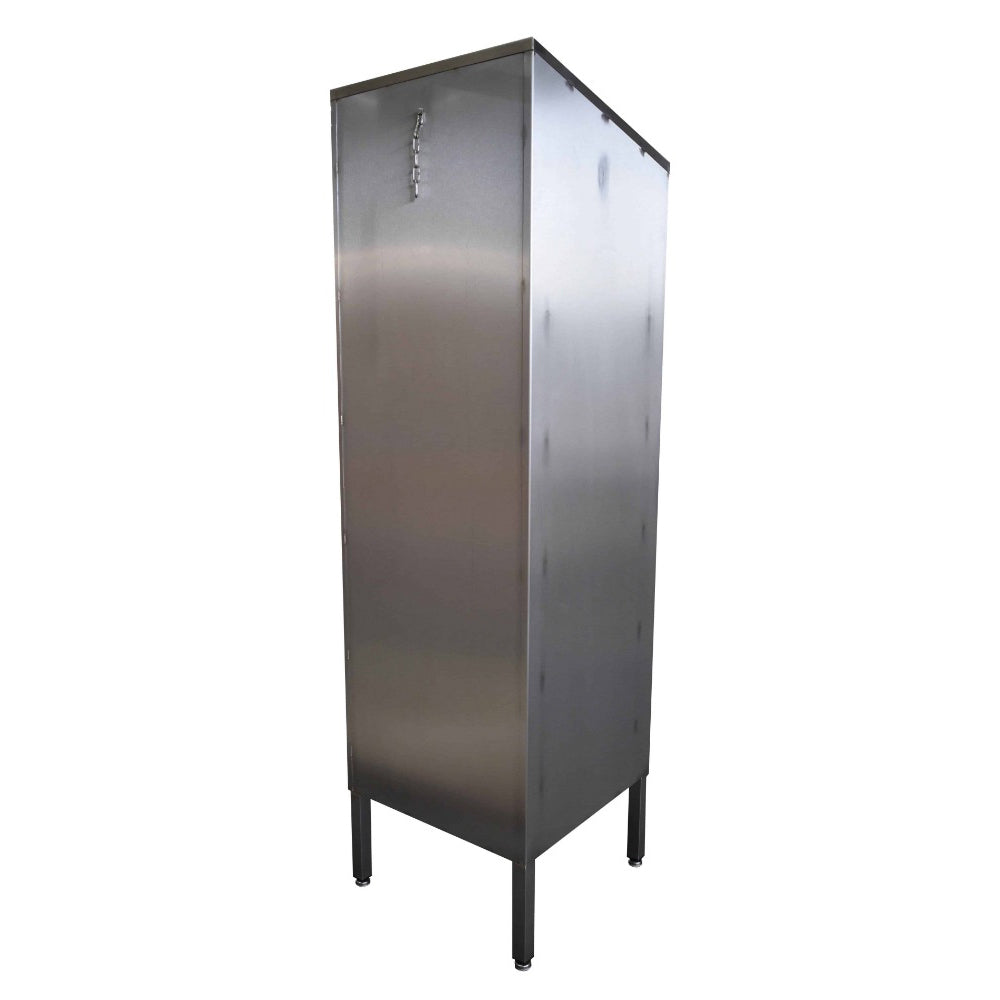 Chain wall fixing for floor cupboards