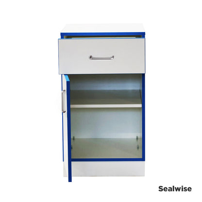 Laboratory under-bench door and drawer cupboard 500mm wide