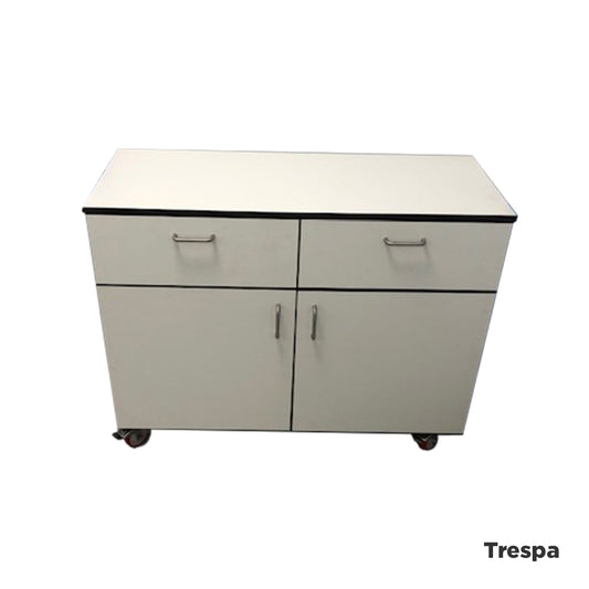 Laboratory under-bench 2 door and 2 drawer cupboard 1000mm wide