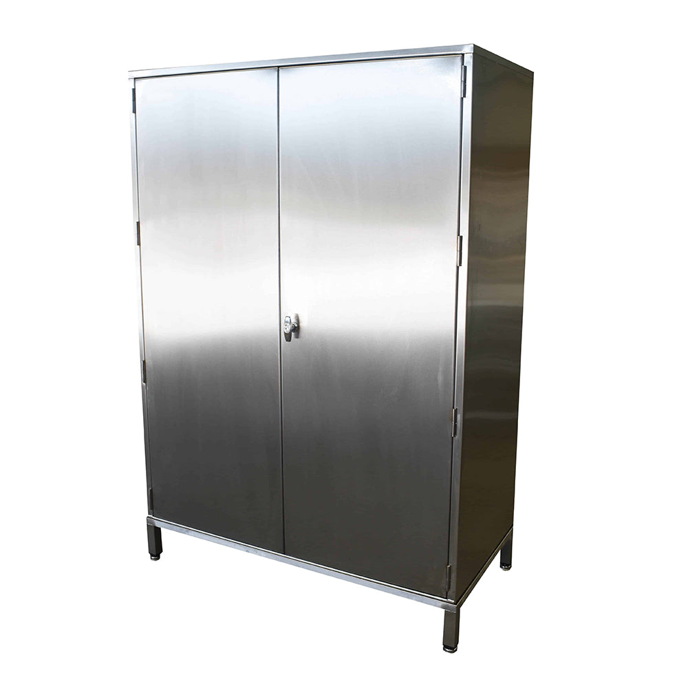 Stainless steel cupboard with internal cupboard