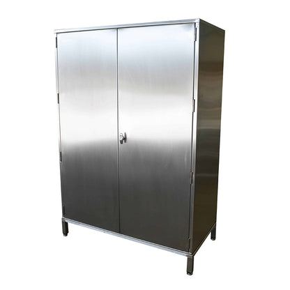 Stainless steel cupboard with internal cupboard