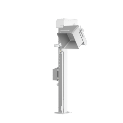 Tote bin single column tipper