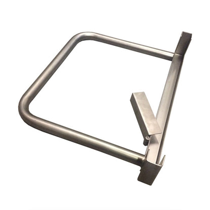 Tote bin extended push handle