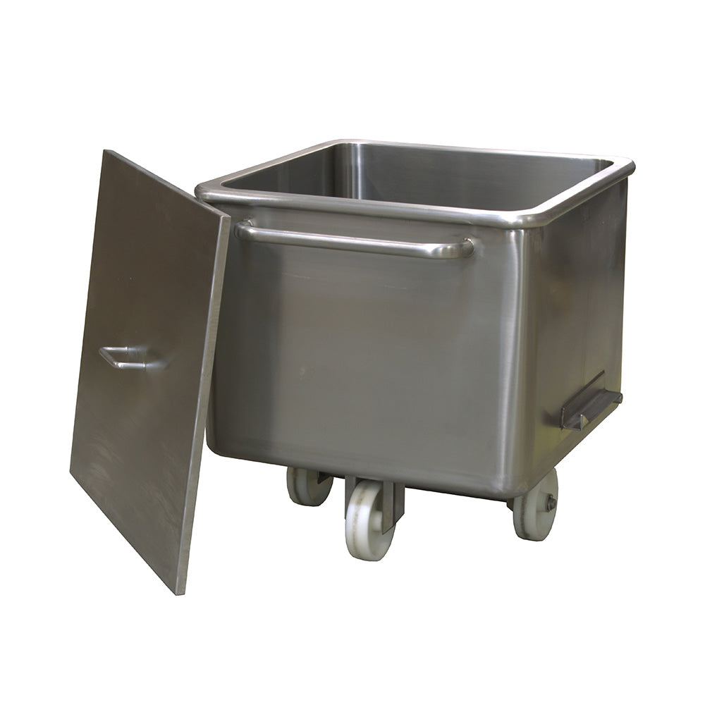 Insulated 160L tote bin with lid