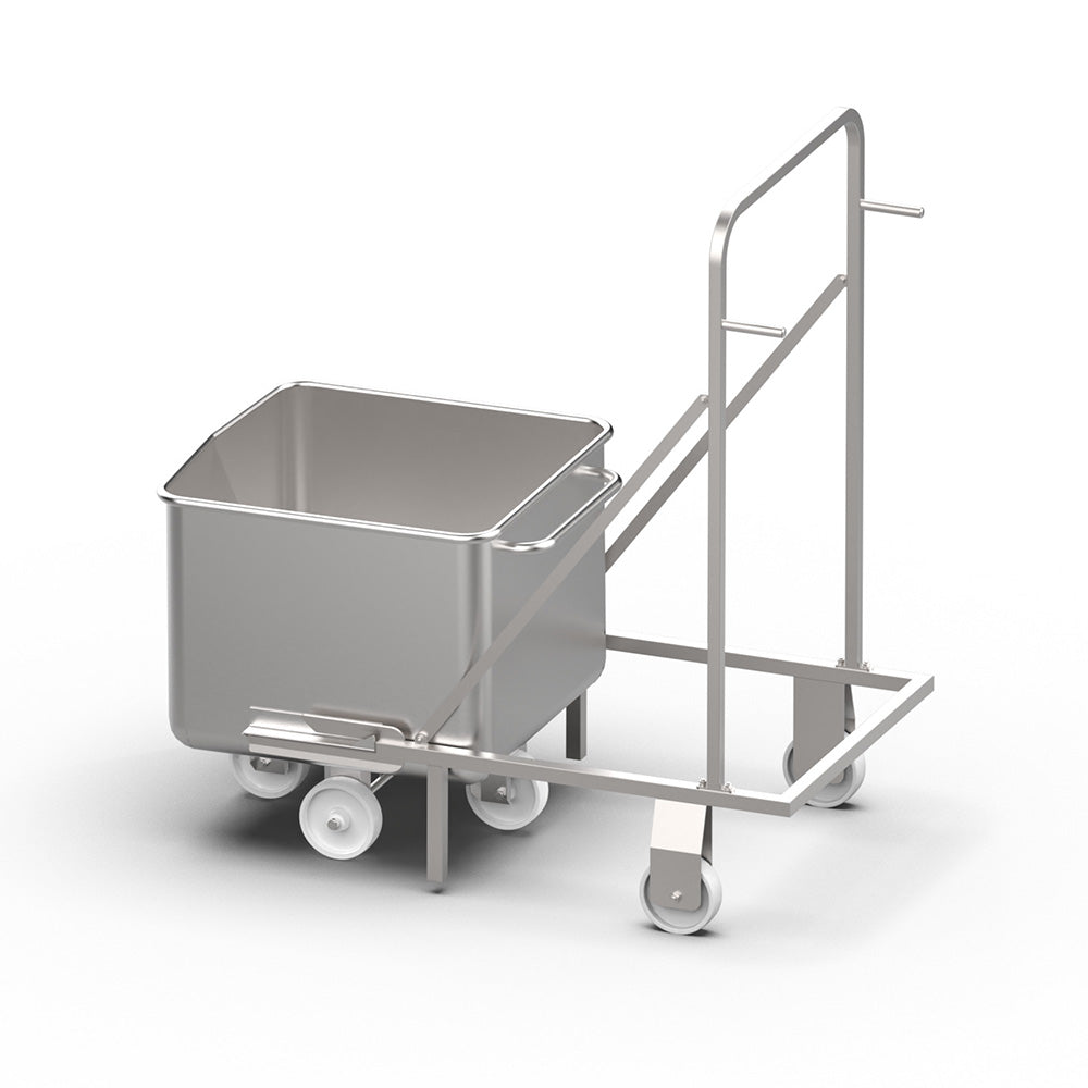 Tote bin washing frame