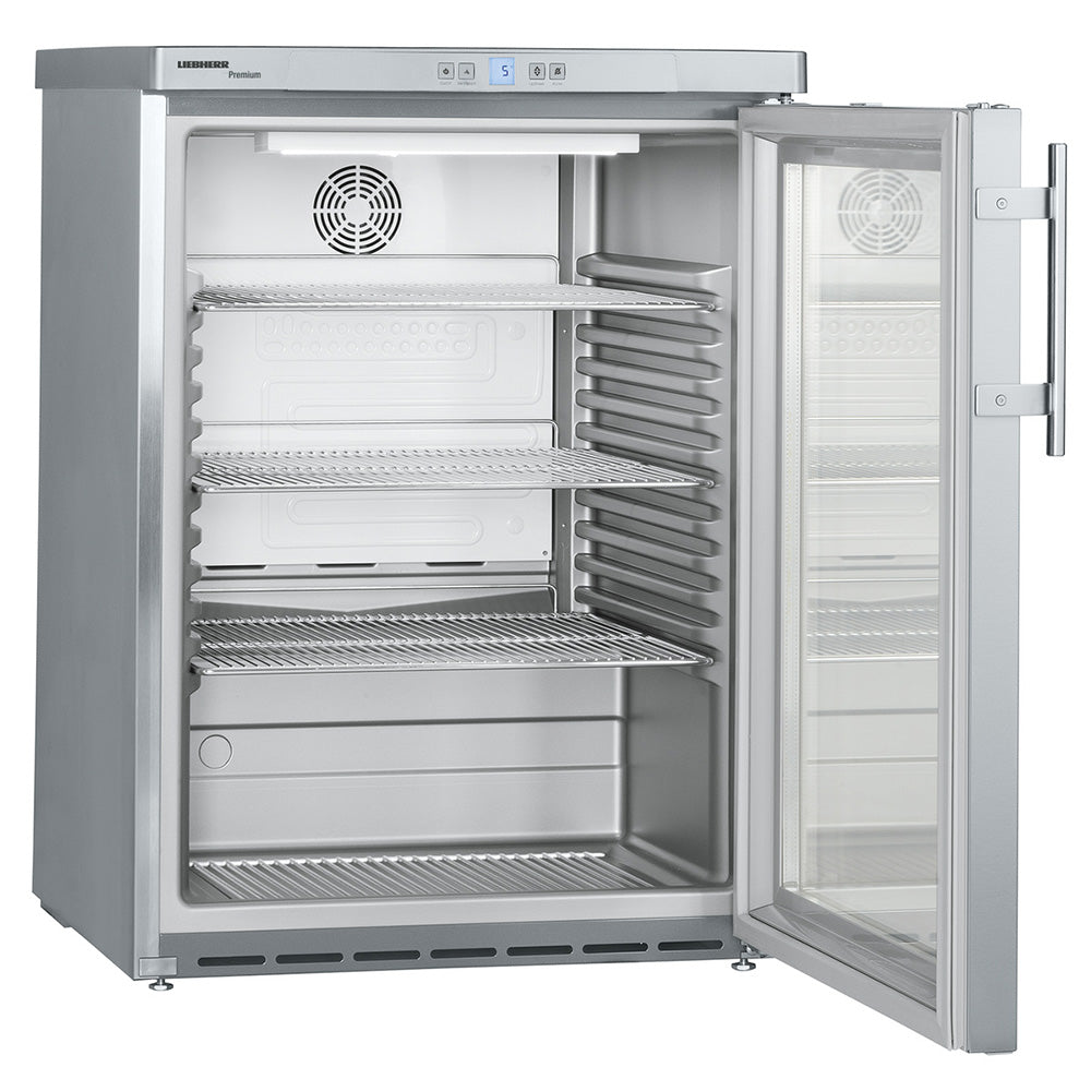 Liebherr FKUv 1663 Premium food refrigeration undercounter glass door 148 litre capacity