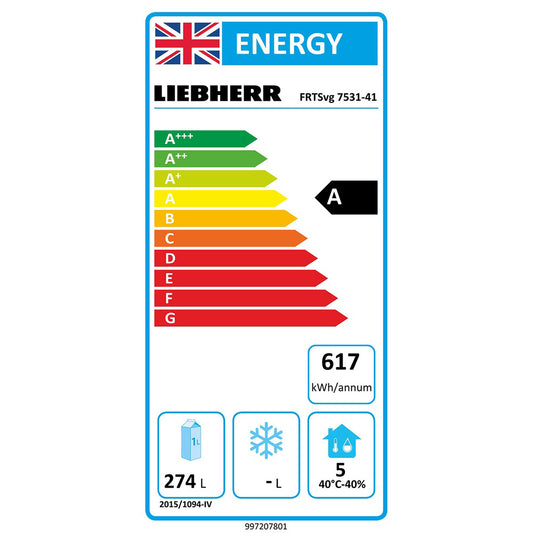 Liebherr FRTSvg 7531 Perfection food refrigeration undercounter 3 door 440 litre capacity