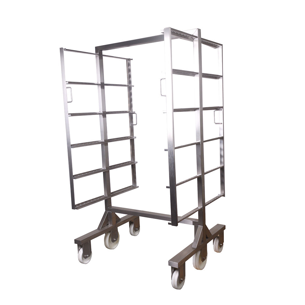 H type smokehouse trolleys for sticks and stick & trays