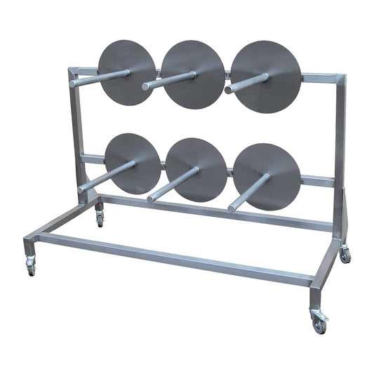 Reel storage trolley