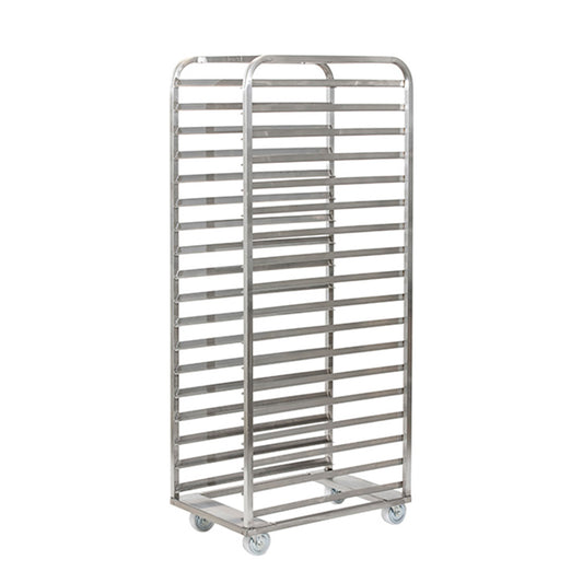 Single bay bakery trolleys for baking trays 762mm x 457mm