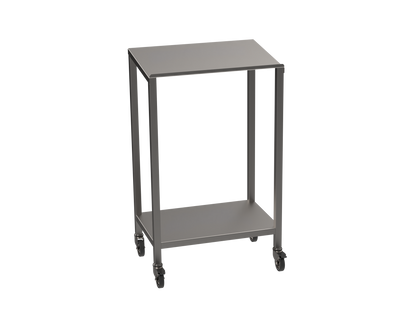 Stainless steel lectern with undershelf