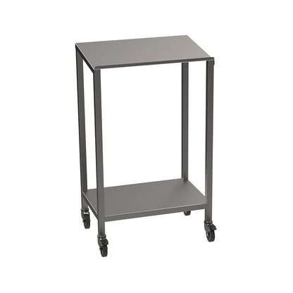 Stainless steel lectern with undershelf