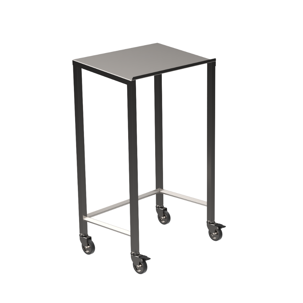 Stainless steel lectern with rear tie bar