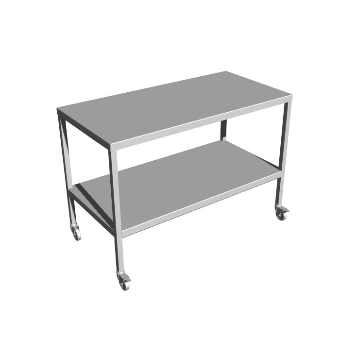 Stainless steel light duty table with undershelf