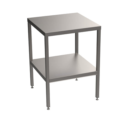 Stainless steel light duty table with undershelf