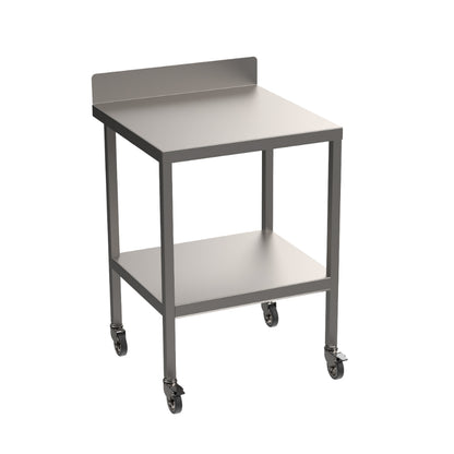Stainless steel light duty table with undershelf