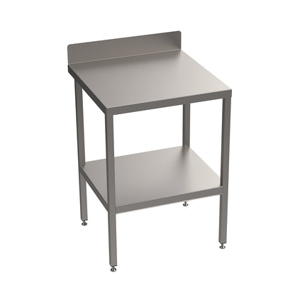 Stainless steel light duty table with undershelf