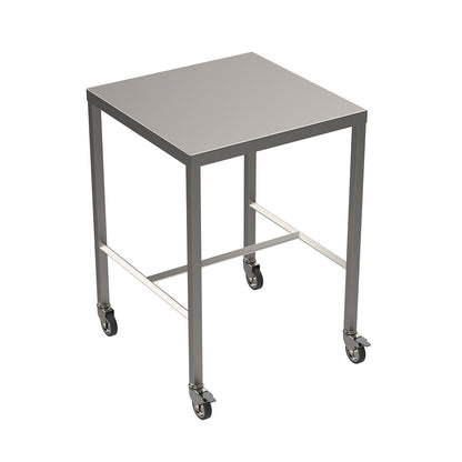 Stainless steel light duty table with diamond centre tie bar