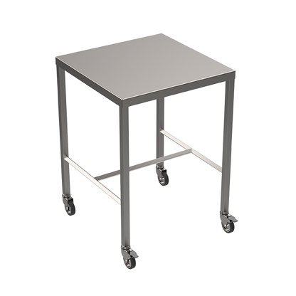 Stainless steel light duty table with diamond centre tie bar