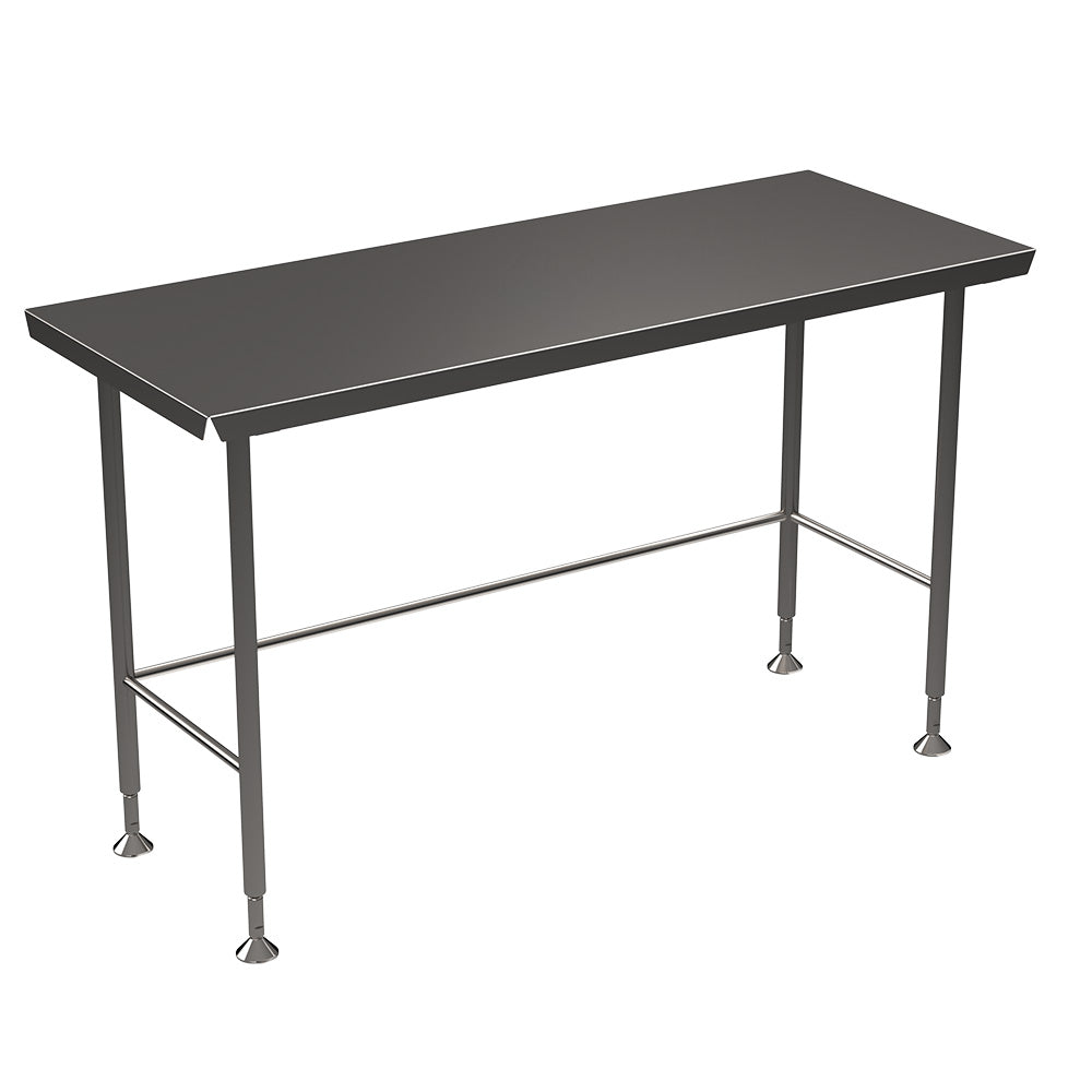 Stainless steel Hygienox table with tubular rear tie bar