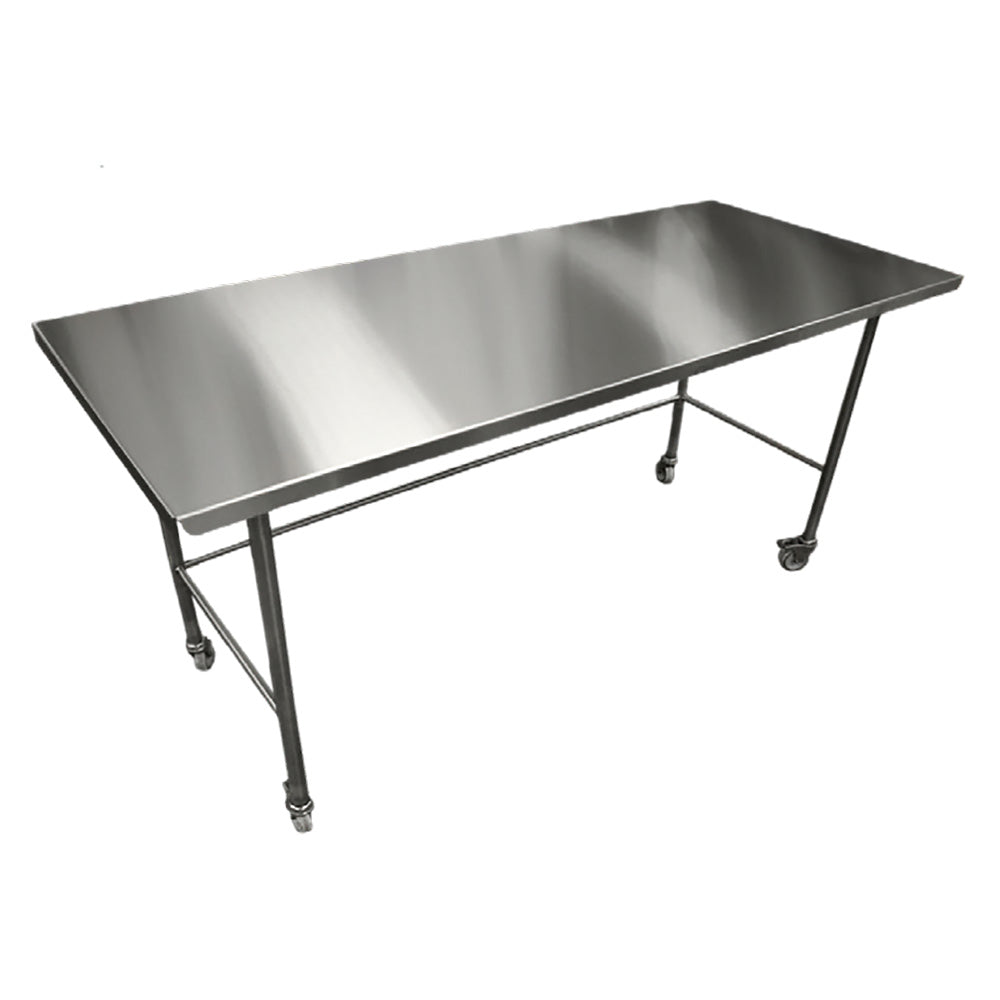 Stainless steel Hygienox table with tubular rear tie bar