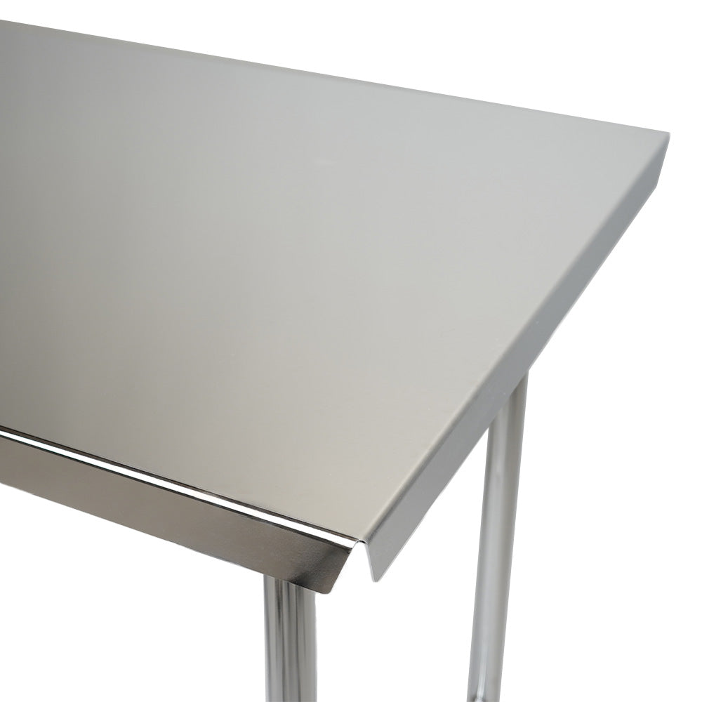 Stainless steel Hygienox table with tubular rear tie bar