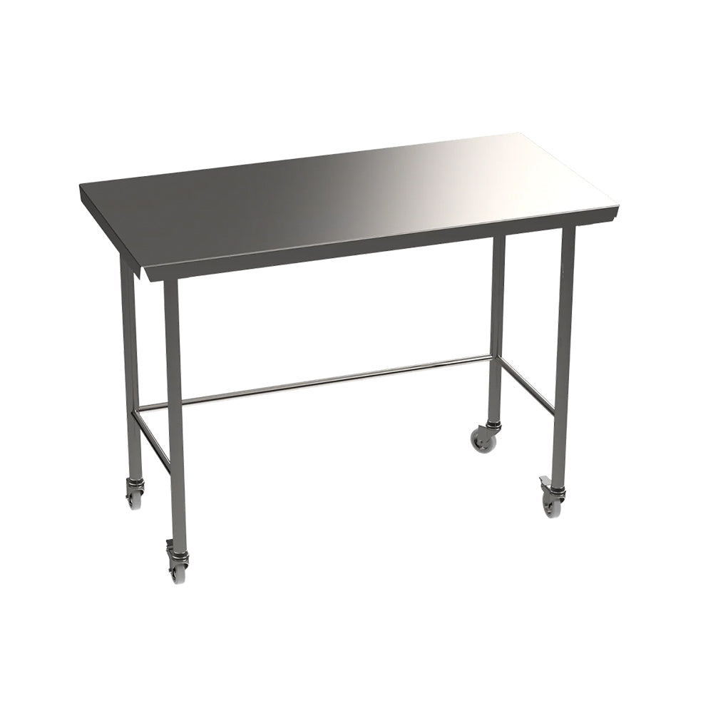 Stainless steel Hygienox table with tubular rear tie bar