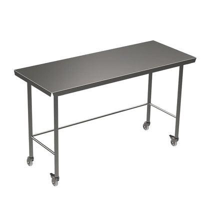 Stainless steel Hygienox table with tubular rear tie bar
