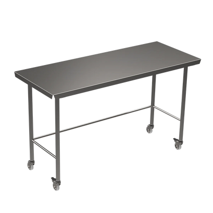 Stainless steel Hygienox table with tubular rear tie bar
