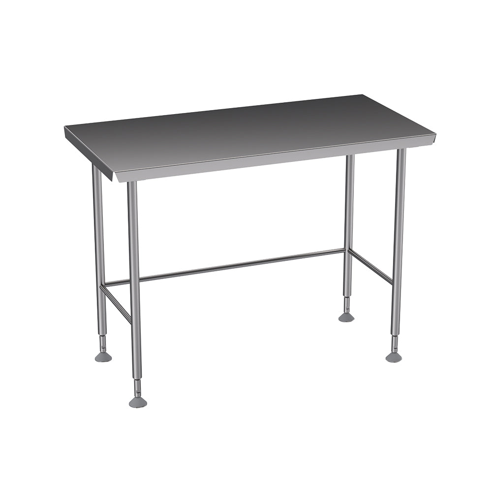 Stainless steel Hygienox table with tubular rear tie bar | Teknomek