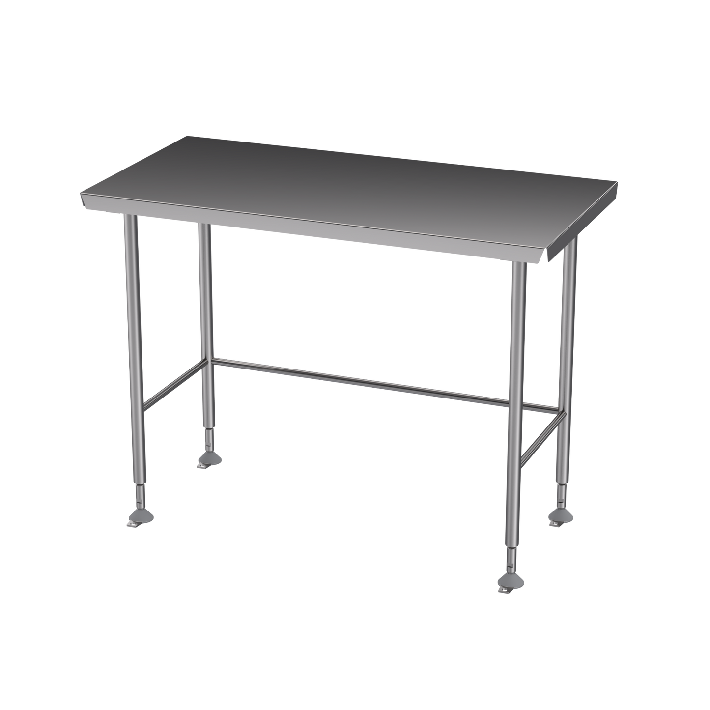 Stainless steel Hygienox table with tubular rear tie bar