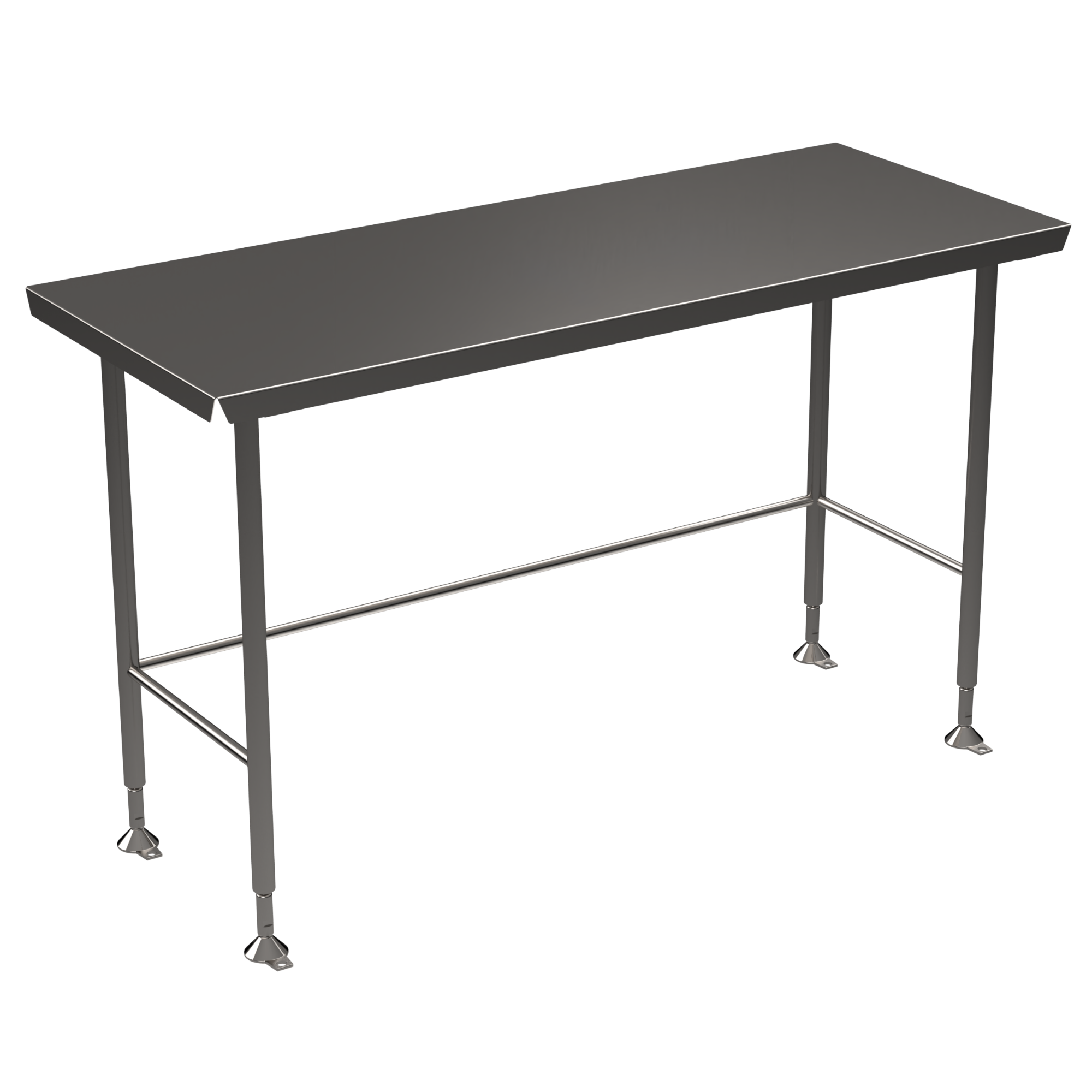 Stainless steel Hygienox table with tubular rear tie bar