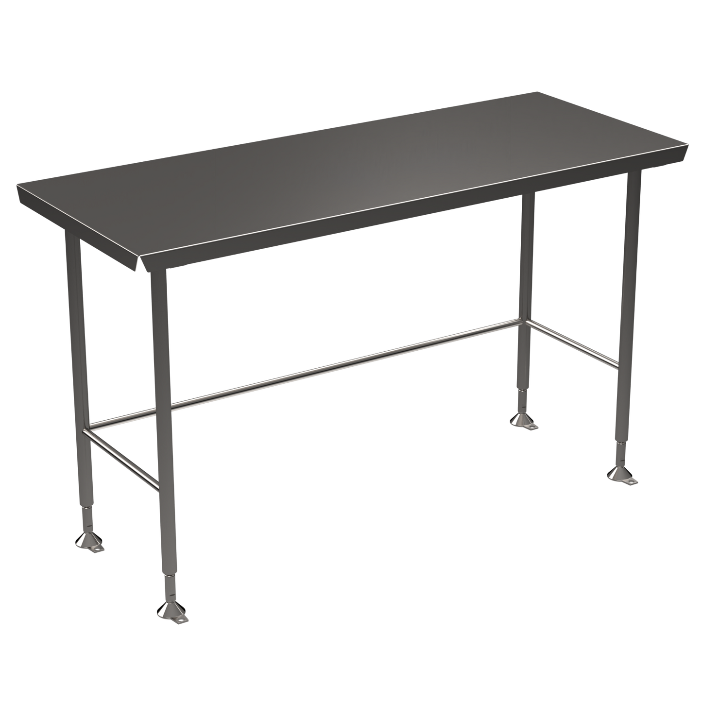 Stainless steel Hygienox table with tubular rear tie bar