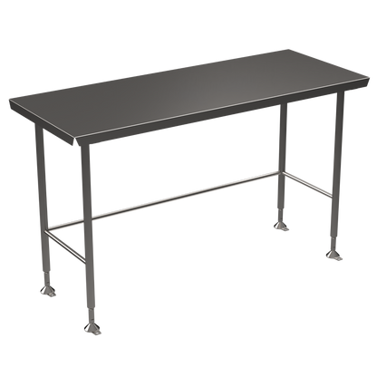 Stainless steel Hygienox table with tubular rear tie bar