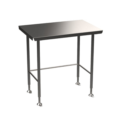 Stainless steel Hygienox table with tubular rear tie bar