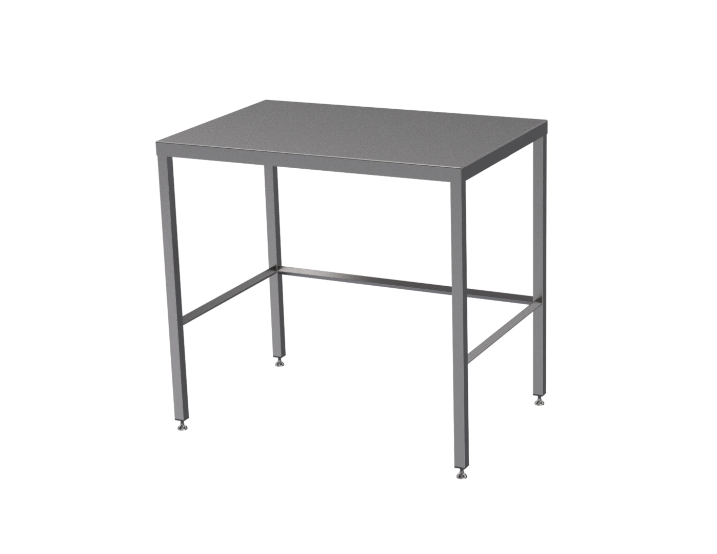 Stainless steel table with diamond rear tie bar