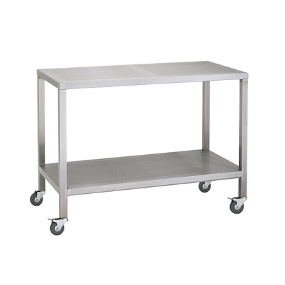 Stainless steel heavy duty table with perforated top