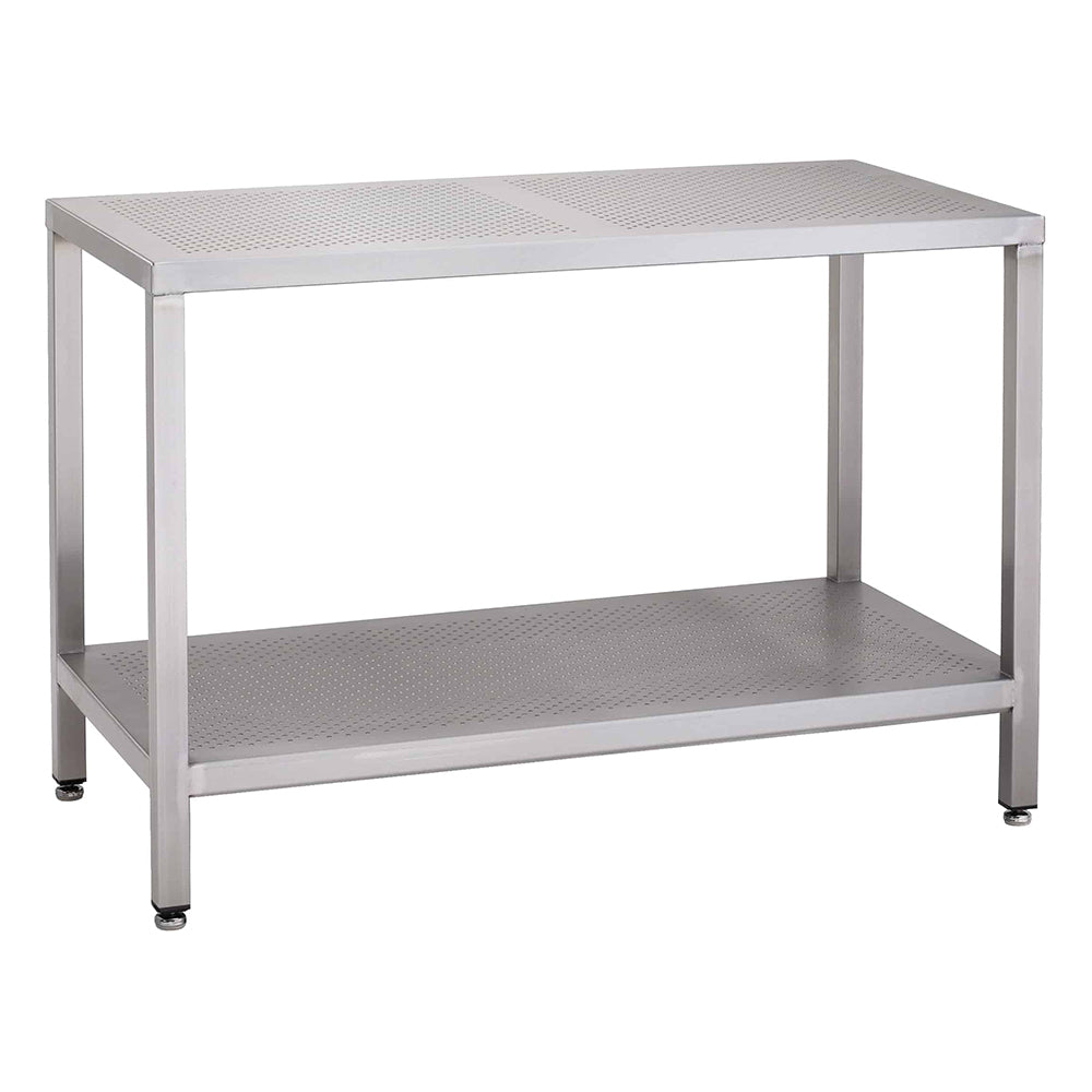 Stainless steel heavy duty table with perforated top