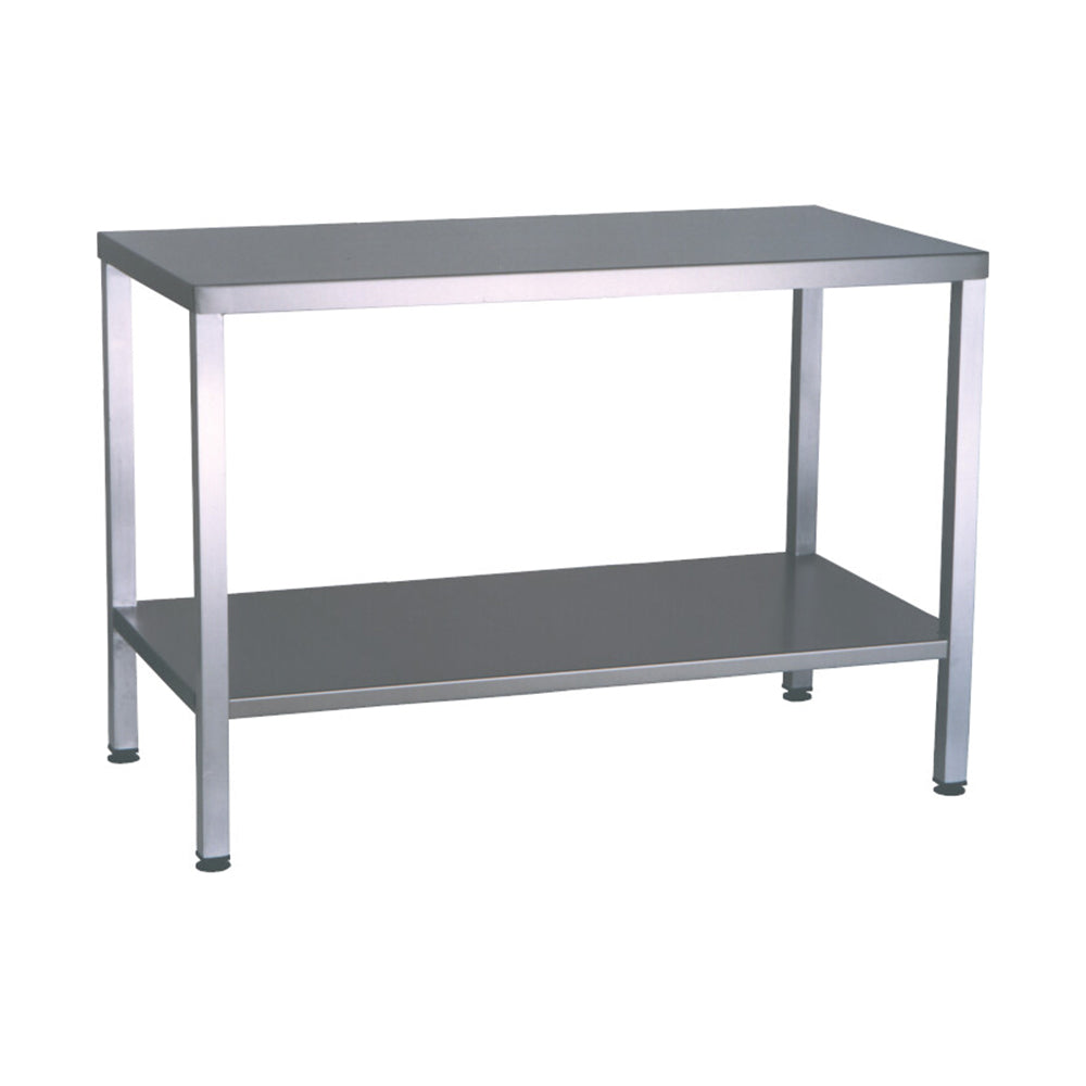 Stainless steel heavy duty table with undershelf