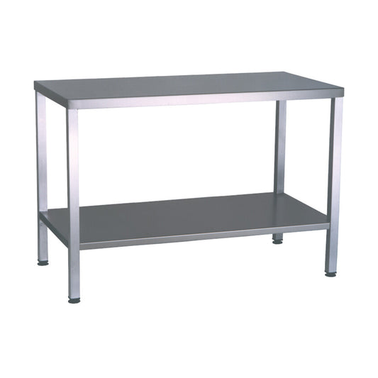 Stainless steel heavy duty table with undershelf
